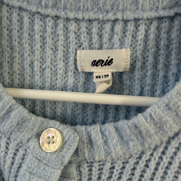 Cozy Blue Knit Kids Top - Picture 2 of 3